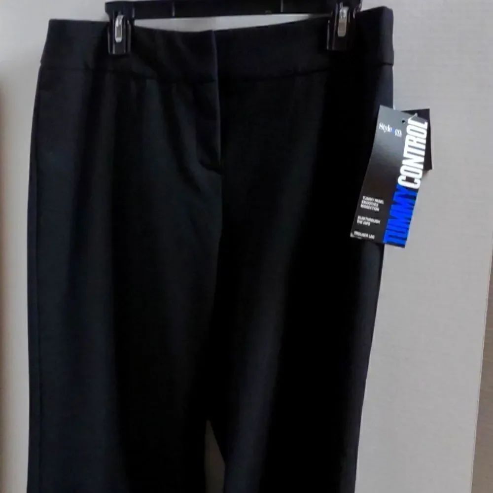 Style & Co Black Control Top Pants Size 12P